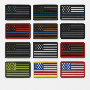 Patchs brodés personnalisés en gros avec logo, thermocollants et à fixation auto-agrippante (Velcro) pour vêtements - Product Image 4