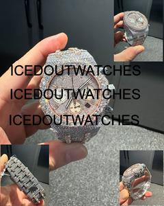 นาฬิกาข้อมือผู้ชายสแตนเลสสตีลประดับเพชรโมอิสซาไนต์  หน้าปัดเคลือบเพชรเต็มเรือน  ระบบควอตซ์  กันน้ำ 10 บาร์  สายแบบมีตัวล็อค - Product Image 4