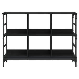 ไม้เอ็นจิเนียร์สีดำและโลหะ ขนาด 40.2 X 12.6 X 28.9 นิ้ว ตู้ข้างเตียง - Product Image 4