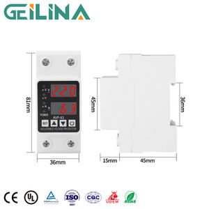 Автоматический стабилизатор напряжения с регулировкой, защита от перенапряжения и пониженного напряжения, 2P, 110В-<span class=keywords><strong>220</strong></span>В, с ЖК-дисплеем, ток 110В <span class=keywords><strong>220</strong></span>В - Product Image 1