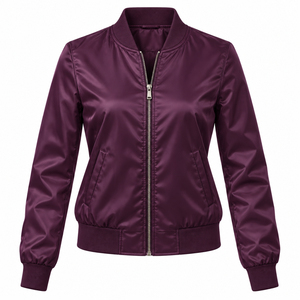 <b>Women</b> Fashionable Yellow Color <b>Zip</b> <b>up</b> Lightweight Bomber <b>Jacket</b> Warm Breathable Fabric <b>Women</b> Bomber <b>Jacket</b> OEM Service 2026 - Product Image 3