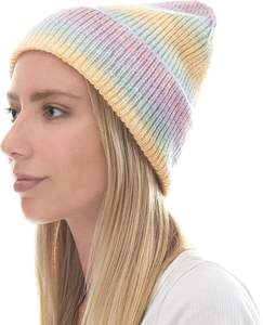 Bonnet d'hiver tricoté tie-dye personnalisé avec impression intégrale, style créateur, motif personnage 2026 - Product Image 6