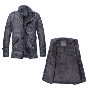 Wholesale Men Genuine Premium <b>Leather</b> Slim Fit Biker Style <b>Winter</b> Fashion Motorcycle <b>Jacket</b> Windproof Waterproof Sheep Stand - Product Image 1