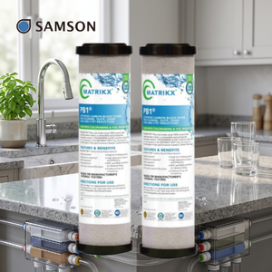 Filtre à eau au chlore et à la chloramine, filtre de réduction des COV, filtre durable en bloc de carbone, distributeur MATRIKX Taïwan - Product Image 1