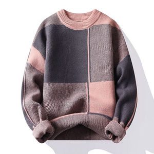 Pull-over 100 % acrylique pour homme, broderie logo avant de haute qualité, respirant, doux, confortable, anti-boulochage – Prix de gros - Product Image 4