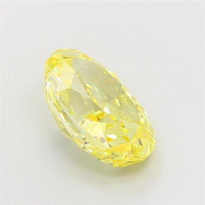 Diamant de laboratoire ovale jaune intense et vibrant, certifié CVD, pour des chefs-d'œuvre de joaillerie haut de gamme - Product Image 4