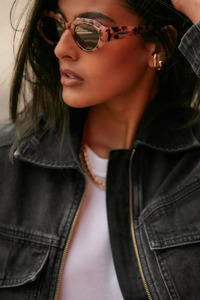 Turn Collar Zipper Up Closure Casual Style Windproof Fabric Women <b>Jackets</b> Street Fashion Female Jeans <b>Jacket</b> - Product Image 5