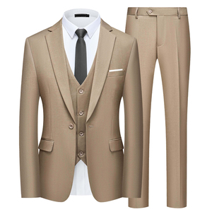 ชุดสูทผู้ชาย 2 ชิ้น ระบายอากาศได้ดี ทรงเข้ารูป เหมาะสำหรับงานแต่งงาน ผลิตโดยผู้ผลิตเสื้อผ้าชั้นนำ ขายดี - Product Image 1