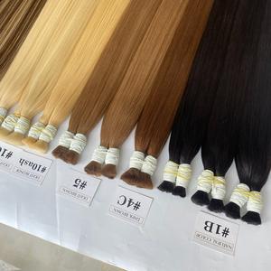 Extensiones de cabello humano virgen sin procesar 100% crudo vietnamita sin derramamiento paquete a granel en stock para trenzar - Product Image 6