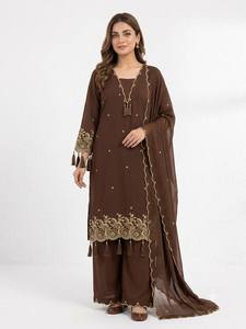 Salwar Kameez pakistaní altamente recomendado con dupatta y palazzo a juego, disponible a precios asequibles. - Product Image 2