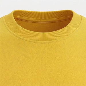 <b>Women's</b> 2 Piece Solid Yellow Knitted Shorts <b>Set</b> Crew Neck Short Sleeve Loose Fit Casual Spring Summer Wear - Product Image 4
