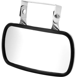 Specchio Convesso Rettangolare con Staffa a U per Porta, in Acciaio Inossidabile, per Trattori, Carrelli Elevatori, Camion - Product Image 1