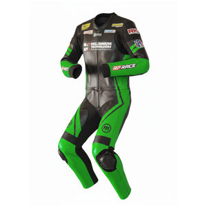 Traje de Motociclismo de Cuero Estampado Resistente al Viento |   Traje de Motocicleta para Hombre con Paneles de Ventilación para Pista y Carretera - Product Image 1