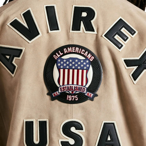 Vestes en cuir Avirex pour femmes, en cuir de qualité supérieure, coupe courte sexy, dernières tendances d'hiver, vestes en cuir Avirex sur mesure pour femmes - Product Image 5