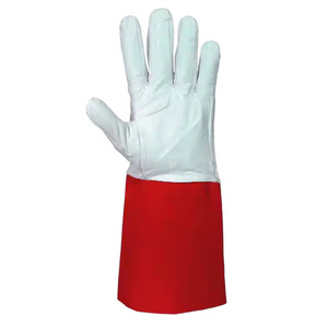 Excellent TIG Welding Safety <b>Gloves</b> CE Certified Thickness Safety Cuff <b>Long</b>-Lasting Cow Split Leather Goat Grain - Product Image 5