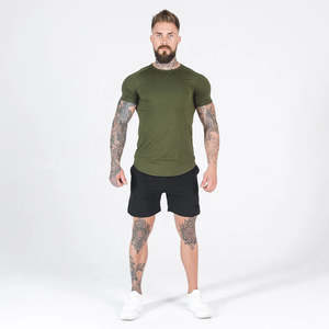 Camiseta Deportiva de Algodón 100% Tejido Grueso para Hombre, Estilo Casual, Cuello Redondo, Talla Grande, Transpirable, de Secado Rápido y Personalizable - Product Image 5