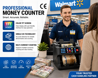 Contadora de Billetes Smartertop 1CIS Mix Value Counter, Puede Contar VND, USD, EUR con Cantidad Total, Contadora de Billetes de Carga Frontal, Clasificadora de Billetes