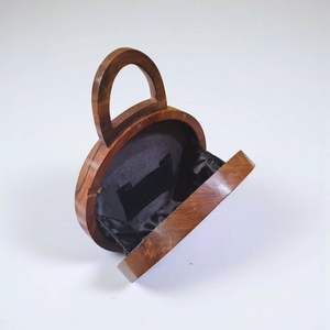 Bolso de Mano de Madera para Mujer, Hecho a Mano, de Lujo, para Fiestas, Elegante, para Decoraciones de Boda - Product Image 2