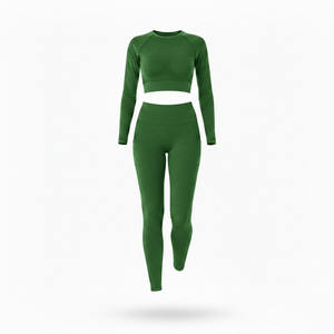 Conjunto de Yoga Deportivo Transpirable y Ecológico para Mujer 2026, Ropa Deportiva sin Costuras para Gimnasio, Poliéster/Nailon de Alta Calidad, Venta al Por Mayor - Product Image 6