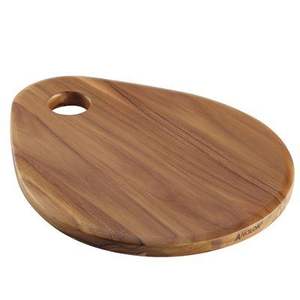 Planche à découper en bois naturel faite à la main pour la préparation des aliments en cuisine, planche à découper durable en bois pour légumes et fruits - Product Image 1