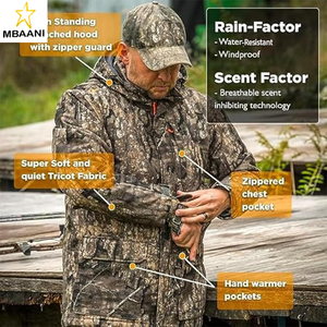 Men's <b>Camo</b> Hunting Insulated Cold Weather Parka <b>Jacket</b> - Water-resistant, Mid-weight and Super Warm - Product Image 6
