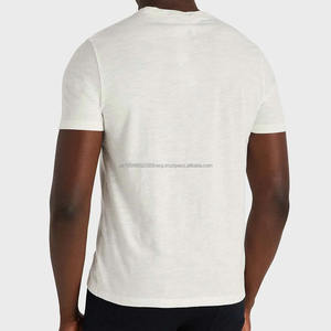 High Quality <b>White</b> Color Street Vintage T-<b>Shirts</b> for <b>Men's</b> 100% Cotton <b>Short</b> <b>Sleeve</b> Crew Neck Microfiber T-<b>Shirt</b> - Product Image 3