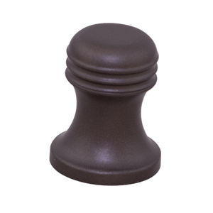 Poignée cylindrique rainurée en aluminium, design Mavix, laiton doré, or rose, noir mat, marron mat, acier inoxydable, silvery peacock - Product Image 5