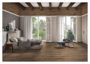 Baldosa de porcelana mate con aspecto de tablón natural de 200x1200 mm diseñada para un equilibrio superficial alargado y una alineación duradera del suelo interior. - Product Image 3