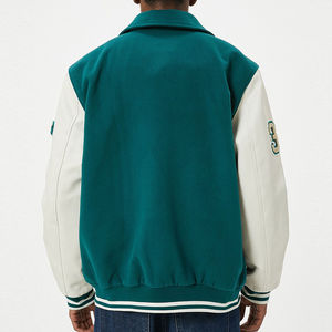 Chaqueta Varsity 100% Lana para Hombre, Estilo Urbano para Invierno, Cálida y de Alta Calidad para Uso Casual y Deportivo - Product Image 3