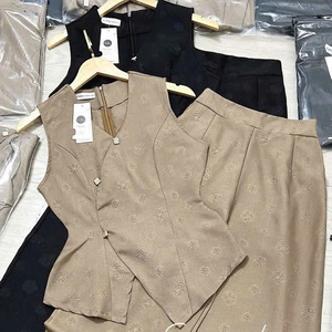 Ensemble d'été décontracté deux pièces long en coton pour femme, écologique, lavable, confortable, emballage personnalisé, Vietnam - Product Image 6