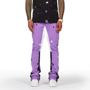 Survêtement pour homme à capuche, coupe ajustée, polyester/coton, imprimé, vêtements de sport décontractés, respirant, léger - Product Image 3