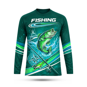 Pull à manches longues pour homme, respirant, séchage rapide, UPF 50, en Spandex/Polyester, imprimé par sublimation, personnalisable, été - Product Image 2