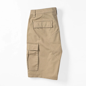 Pantalones Cortos Cargo para Hombre, de Algodón, Transpirables, Antiarrugas, 340 GSM, con 4 Bolsillos, Estilo Urbano - Product Image 3