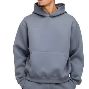 Sudaderas con capucha de gran tamaño para hombre 500G de fabricantes personalizados Logotipo en relieve 3D en técnicas de lavado de invierno de patrón sólido - Product Image 3