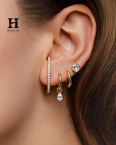 Pendientes de Diamantes Cultivados en Laboratorio Personalizados, Oro de 14K, Pendientes Largos Minimalistas con Barra, para Mujer, Diamante de Corte Brillante Redondo - Product Image 5