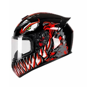Precio de fábrica de alta calidad personalizado Abs alta dureza colorido Crash <span class=keywords><strong>casco</strong></span> motocicleta Retro cara completa <span class=keywords><strong>casco</strong></span> de carreras de motos - Product Image 5
