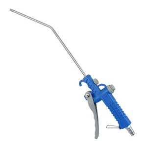 Pistolet à air comprimé frontal courbé à haut débit avec régulateur de volume d'air, corps en plastique POM durable 1/4" PT, modèle JS00579, pour votre marque - Product Image 1
