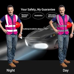 เสื้อกั๊กนิรภัย Wings Traders ขายส่งจากโรงงาน ราคาถูก คุณภาพสูง สะท้อนแสง มาตรฐาน ANSI Class 2 EN ISO 20471 - Product Image 6