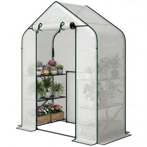 Invernadero Portátil Blanco para Plantas de Exterior, para Jardín y Uso Doméstico - Product Image 6