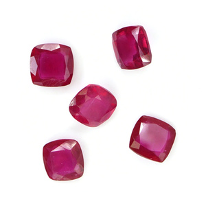 Natural Bangkok Ruby Calibrated 9mm <b>Cushion</b>, Natural Loose Faceted Ruby Gemstone For Jewelry Making Ready To Use - Product Image 5