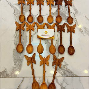 Modern Wood <b>Kitchen</b> Spoon Set for Cooking Mixing Serving <b>Table</b> Setup and Home Organization - Product Image 6