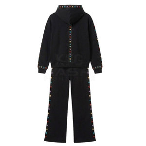 Classic Design Winter Solid Casual Men Tracksuit Two-Piece Set with Matching <b>Jacket</b> and Pants 100% Cotton for Everyday Wear - Product Image 6