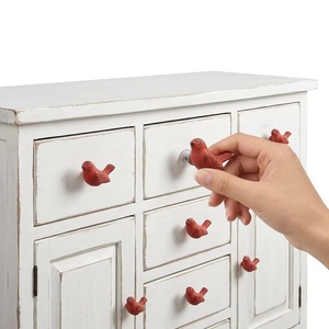 Poignées de meuble rustiques en fonte rouge en forme d'oiseau, poignées de tiroir de cuisine modernes, poignées originales pour la maison et le bureau, installation facile - Product Image 4
