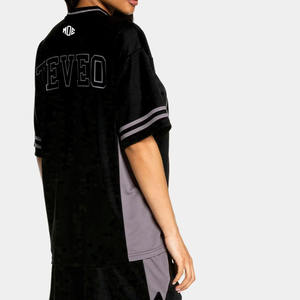 Ensemble de maillots de football américain pour femmes, col en V, en mesh, avec impression de numéro personnalisé, coupe ample, marque privée, fabricant OEM en gros, USA - Product Image 3