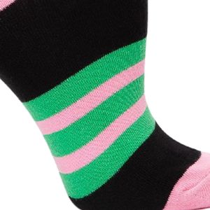 Pink Green <b>Black</b> Color Block Crew <b>Socks</b> Cotton Blend Ankle <b>Socks</b> Casual Sports <b>Socks</b> Soft Comfortable Fashion Footwear For Women - Product Image 6