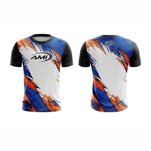 Camiseta de Manga Corta para Hombre AMI, Sublimada con Patrón, Secado Rápido, Transpirable, Cuello Redondo, Corte Regular, Tejido de Punto, Poliéster - Product Image 3