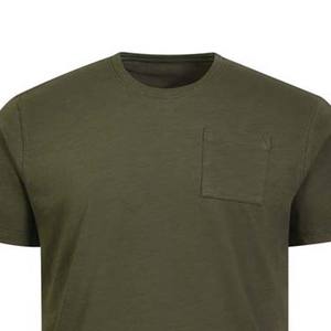 Camiseta de Hombre Verde Oscuro, 100% Algodón, Cuello Redondo, Manga Corta, Estilo Urbano, Tejido Transpirable - Product Image 2