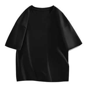 Wholesale Cheap Price Men Oversized T-Shirt Casual High Quality 100% Cotton Knitted Custom <b>Logo</b> Plain Loose Fit Top Trending - Product Image 4