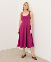 Nouvelle Collection Été – Robe Décontractée et Élégante en Maille à Col Carré, Sans Manches, pour Fête ou Quotidien, Coupe Classique pour Femme