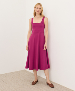Vestido de Punto sin Mangas con Cuello Cuadrado, Casual y Elegante, para Mujer, Corte Regular, para Uso Diario, Nueva Colección de Verano - Product Image 3